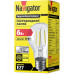 Светодиодная (LED) лампа Navigator 61 344 NLL-F-A60-6-230-4K-E27 6 Вт Е27 Груша Холодный белый