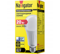 Светодиодная (LED) Лампа Navigator 61 387 NLL-A70-20-230-6.5K-E27 20Вт холодный свет