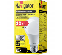 Низковольтная светодиодная (LED) лампа Navigator NLL-A60-12-12/24-4K-E27 12Вт Е27 Груша (61477) Холодный белый свет