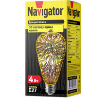 Светодиодная (LED) лампа Navigator 61 486 NLL-3D-ST64-4-230-E27 4 Вт Е27 Груша