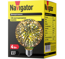 Светодиодная (LED) лампа Navigator NLL-3D-G105-4-230-E27 4Вт Е27 Шар (61488)