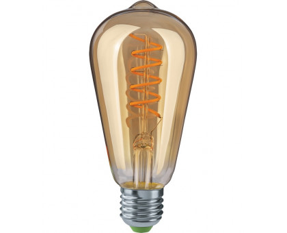 Светодиодная (LED) лампа Navigator 61 628 NLL-F-ST64-4-230-2.5К-E27-SPIRAL 4 Вт Е27 Груша Теплый белый