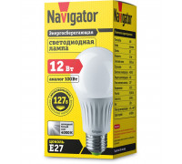 Светодиодная (LED) лампа Navigator NLL-A60-12-127-4K-E27 12Вт Е27 Груша (61665) Холодный белый свет