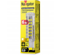 Светодиодная (LED) лампа Navigator NLL-P-G9-6-230-3K 6Вт G9 Капсула (71268) Теплый белый свет