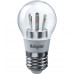 Светодиодная (LED) лампа Navigator NLL-G45-5-230-2.7K-E27-CL 5Вт Е27 Шар (71295) Теплый белый свет
