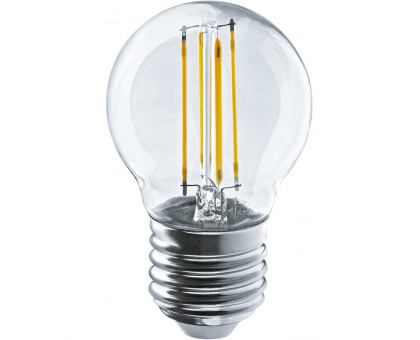 Светодиодная (LED) лампа Navigator NLL-F-G45-4-230-2.7K-E27 4Вт Е27 Шар (71310) Теплый белый свет