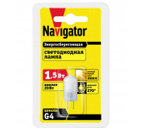 Светодиодная (LED) лампа Navigator 71 350 NLL-G4-1.5-230-3K-P 1,5 Вт G4 Капсула Теплый белый