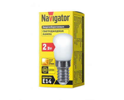 Светодиодная (LED) лампа Navigator 71 354 NLL-T26-230-2.7K-E14 2 Вт Е14 Трубчатая Теплый белый