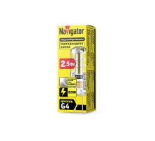 Светодиодная (LED) лампа Navigator NLL-S-G4-2.5-230-4K 2,5Вт G4 Капсула (71359) Холодный белый свет