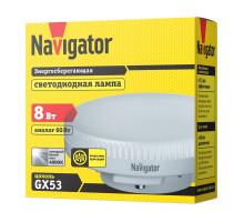 Светодиодная (LED) лампа Navigator NLL-GX53-8-230-4K 8Вт GX53 Таблетка (71363) Холодный белый свет