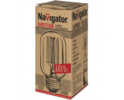 Ретро лампа Navigator 71 958 NI-V-T45-SC15-60-230-E27-CLG Е27 60Вт