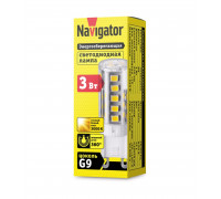 Светодиодная (LED) лампа Navigator NLL-P-G9-3-230-3K 3Вт G9 Капсула (71993) Теплый белый свет