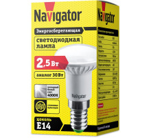 Светодиодная (LED) лампа Navigator NLL-R39-2.5-230-4K-E14 2,5Вт Е14 Рефлектор (94134) Холодный белый свет