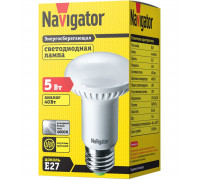 Светодиодная (LED) лампа Navigator NLL-R63-5-230-4K-E27 5Вт Е27 Рефлектор (94137) Холодный белый свет