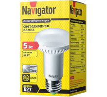 Светодиодная (LED) лампа Navigator NLL-R63-5-230-4K-E27 5Вт Е27 Рефлектор (94137) Холодный белый свет