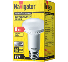 Светодиодная (LED) лампа Navigator NLL-R63-8-230-4K-E27 8Вт Е27 Рефлектор (94138) Холодный белый свет