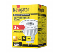 Светодиодная (LED) лампа Navigator 94 141 NLL-MR11-3-12-3K-GU4 3 Вт GU4 Рефлектор Теплый белый