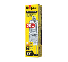 Галогенная лампа Navigator 94 210 JC 20W clear G4 12V 2000h 20 G4 Капсула Теплый белый