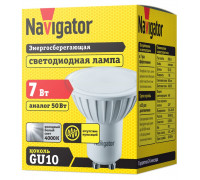 Светодиодная (LED) лампа Navigator NLL-PAR16-7-230-4K-GU10 7Вт GU10 Рефлектор (94227) Холодный белый свет