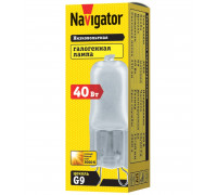 Галогенная лампа Navigator 94 232 JCD9 40W frost G9 230V 2000h 40 G9 Капсула Теплый белый