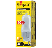 Галогенная лампа Navigator 94 232 JCD9 40W frost G9 230V 2000h 40 G9 Капсула Теплый белый