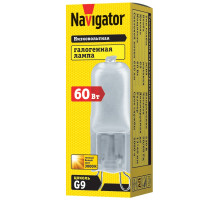 Галогенная лампа Navigator 94 233 JCD9 60W frost G9 230V 2000h 60 G9 Капсула Теплый белый