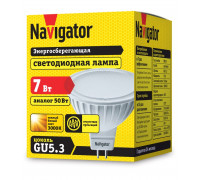 Светодиодная (LED) лампа Navigator NLL-MR16-7-230-3K-GU5.3 7Вт GU5.3 Рефлектор (94244) Теплый белый свет