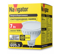 Светодиодная (LED) лампа Navigator NLL-MR16-7-230-4K-GU5.3 7Вт GU5.3 Рефлектор (94245) Холодный белый свет