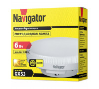 Светодиодная (LED) лампа Navigator NLL-GX53-6-230-2.7K 6Вт GX53 Таблетка (94249) Теплый белый свет