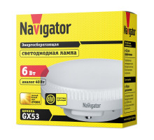 Светодиодная (LED) лампа Navigator NLL-GX53-6-230-2.7K 6Вт GX53 Таблетка (94249) Теплый белый свет