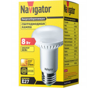 Светодиодная (LED) лампа Navigator NLL-R63-8-230-2.7K-E27 8Вт Е27 Рефлектор (94260) Теплый белый свет