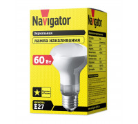 Лампа накаливания Navigator 94 321 NI-R63-60-230-E27-FR (Россия) Е27 Рефлектор 60 Вт