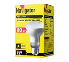 Лампа накаливания Navigator 94 321 NI-R63-60-230-E27-FR (Россия) Е27 Рефлектор 60 Вт