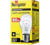 Лампа накаливания Navigator 94 325 NI-A-40-230-E27-CL Е27 Груша 40 Вт