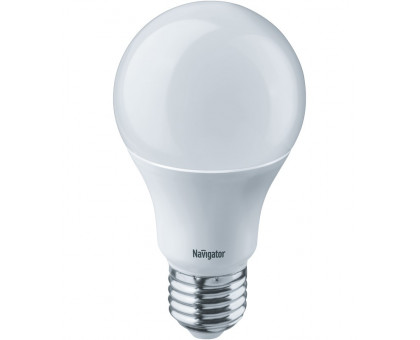 Светодиодная (LED) лампа Navigator NLL-A60-7-230-2.7K-E27 7Вт Е27 Груша (94385) Теплый белый свет