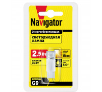 Светодиодная (LED) лампа Navigator NLL-G9-2.5-230-3K 2,5Вт G9 Капсула (94399) Теплый белый свет
