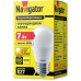 Светодиодная (LED) лампа Navigator NLL-G45-7-230-2.7K-E27 7Вт Е27 Шар (94467) Теплый белый свет