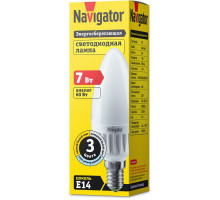 Диммируемая светодиодная (LED) лампа Navigator NLL-C37-7-230-3COLOR-E14 7Вт Е14 Свеча (61624)  регулируемая цветовая температура