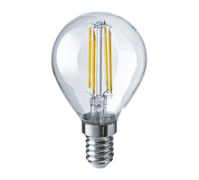 Филаментная светодиодная (LED) лампа ОНЛАЙТ OLL-F-G45-08-230-4K-E14 8 Вт 4000K Шар (80887) Холодный белый свет