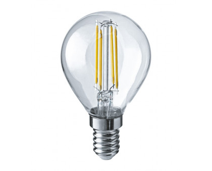 Филаментная светодиодная (LED) лампа ОНЛАЙТ OLL-F-G45-10-230-4K-E14 10 Вт 4000K Шар (80889) Холодный белый свет
