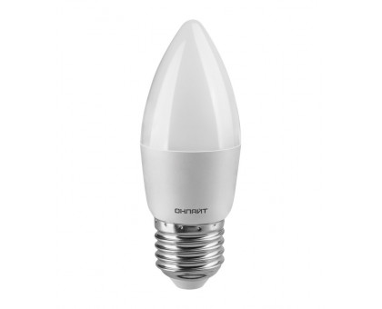 Светодиодная (LED) лампа ОНЛАЙТ OLL-C37-12-230-2.7K-E27-FR 12 Вт 2700K Свеча (90057) Теплый белый свет