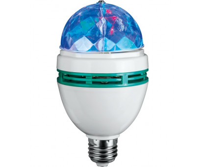 Светодиодная (LED) лампа ОНЛАЙТ OLL-DISCO-3-230-RGB 3 Вт Е27 Эллипсоидная (61120) RGB свет