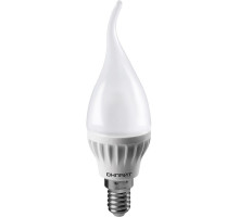 Светодиодная (LED) лампа ОНЛАЙТ 61 131 OLL-FC37-6-230-6.5K-E14-FR 6 Вт Е14 Свеча на ветру Дневной белый