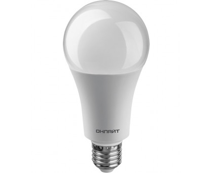 Светодиодная (LED) лампа ОНЛАЙТ OLL-A60-25-230-4K-E27 25 Вт Е27 Груша (61954) Холодный белый свет