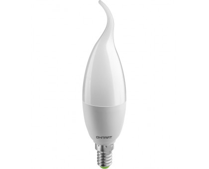 Светодиодная (LED) лампа ОНЛАЙТ 61 963 OLL-FC37-10-230-4K-E14-FR 10 Вт Е14 Свеча на ветру Холодный белый