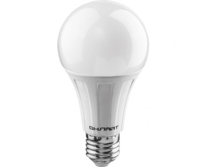 Светодиодная (LED) лампа ОНЛАЙТ OLL-A60-12-230-2.7K-E27 12 Вт Е27 Груша (71682) Теплый белый свет