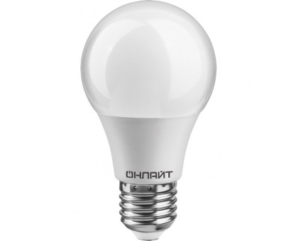 Светодиодная (LED) лампа ОНЛАЙТ 82 910 OLL-A55-10-230-2.7K-E27-PROMO 10 Вт Е27 Груша Теплый белый