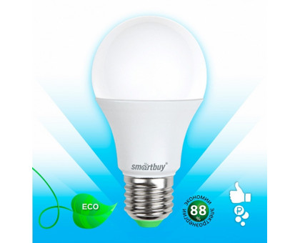 Светодиодная (LED) лампа Smartbuy 13Вт 4000K Груша (SBL-A60-13-40K-E27-A) Холодный белый свет