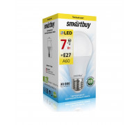 Светодиодная (LED) лампа Smartbuy-A60-07W/3000/E27 (SBL-A60-07-30K-E27-N) Е27 Груша 7 Вт Теплый белый