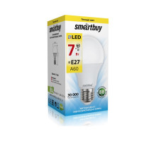 Светодиодная (LED) лампа Smartbuy-A60-07W/3000/E27 (SBL-A60-07-30K-E27-N) Е27 Груша 7 Вт Теплый белый